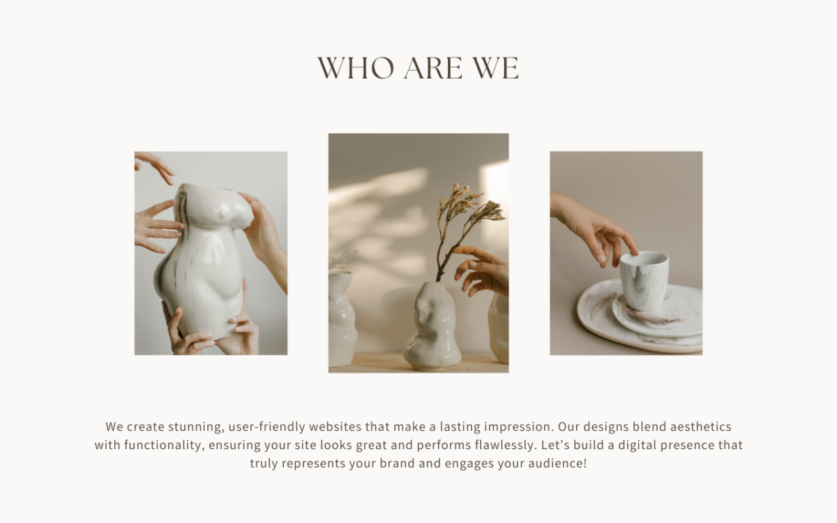 about page for We Build Stunning Websites For You