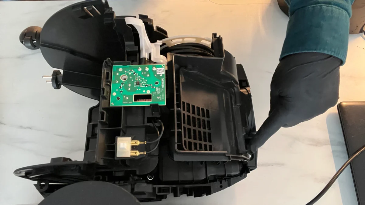 Miele Boost CX1 Vacuum Repair After Water Damage 48 hidden-screws