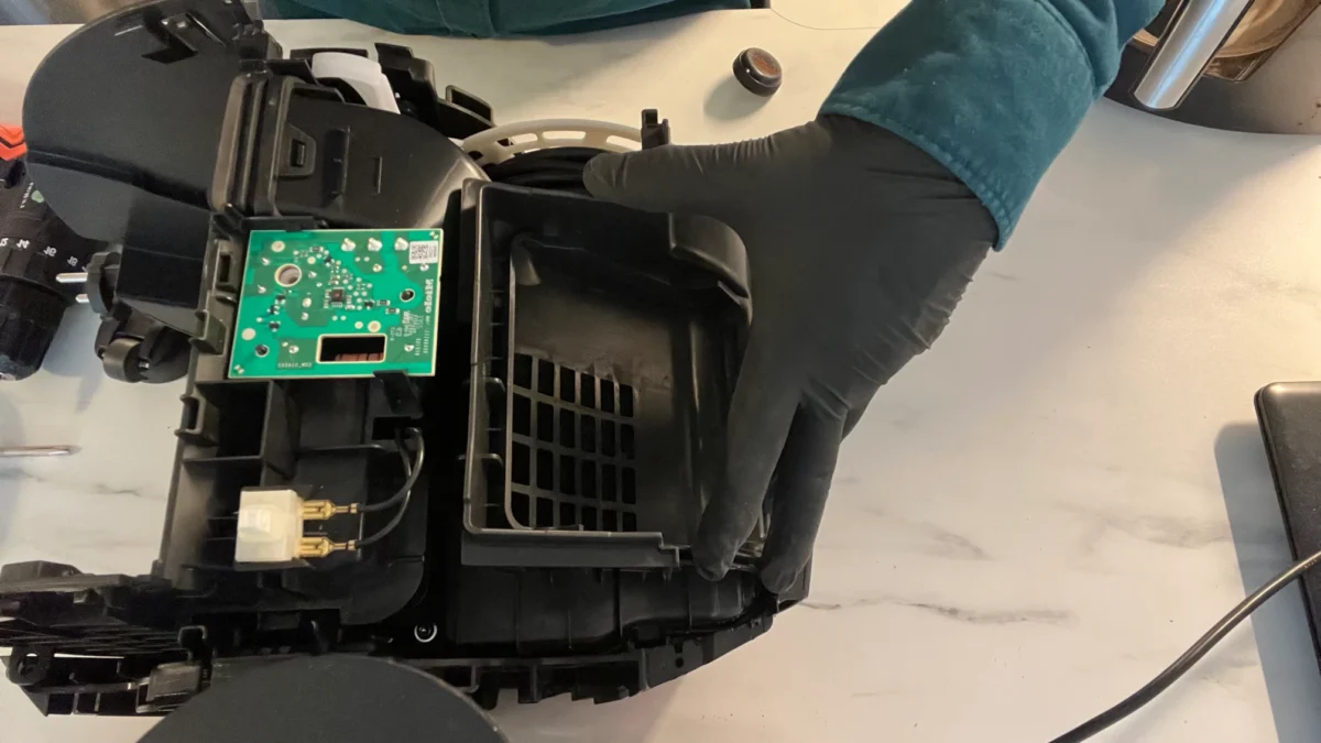 Miele Boost CX1 Vacuum Repair After Water Damage 38 miele-motor-compartment